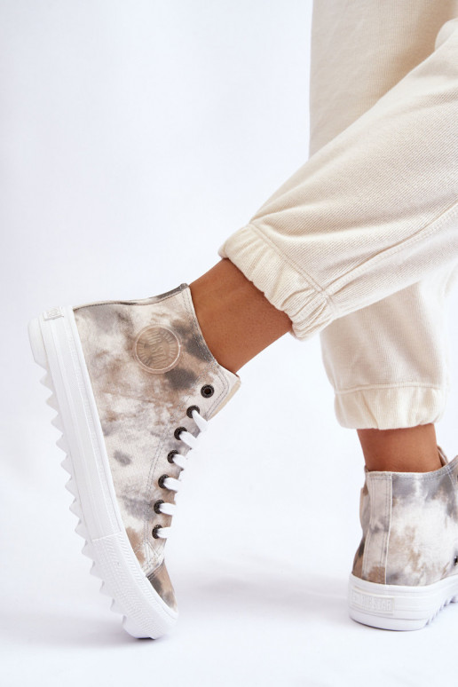 Freizeitschuhe Big Star LL274047 Weiß-grüne Farbe