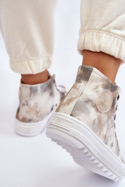 Freizeitschuhe Big Star LL274047 Weiß-grüne Farbe