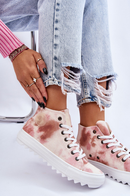 Freizeitschuhe Big Star LL274048 beige-rosa Freizeitschuhe Big Star LL274048 beige-rosa