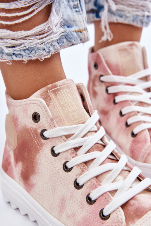 Freizeitschuhe Big Star LL274048 beige-rosa Freizeitschuhe Big Star LL274048 beige-rosa
