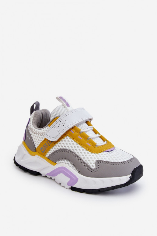 Kinder-Sneaker mit Klebeverschlüssen Big Star JJ374257 Weiß-Gelb Kinder-Sneaker mit Klebeverschlüssen Big Star JJ374257 Weiß-Gelb