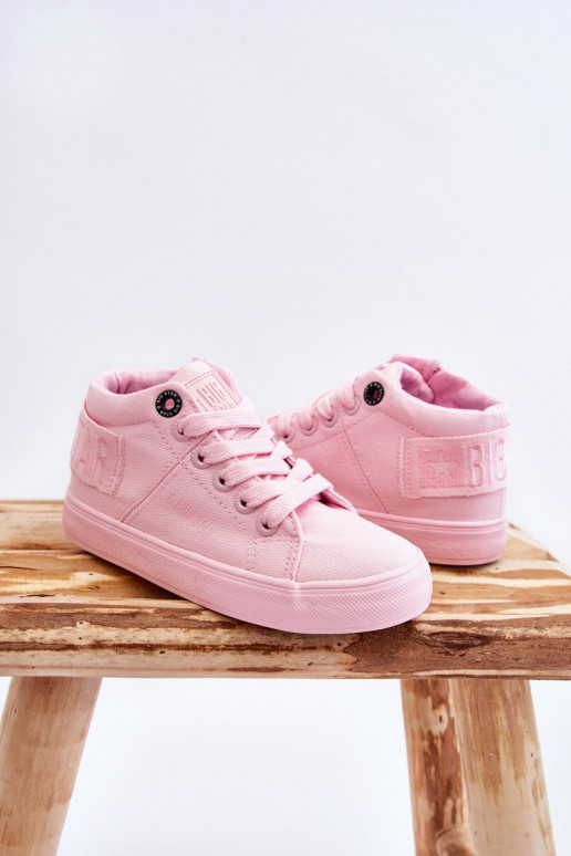 Klassische Freizeitschuhe für Kinder mit Stiefel Big Star LL374003 in rosa Farbe