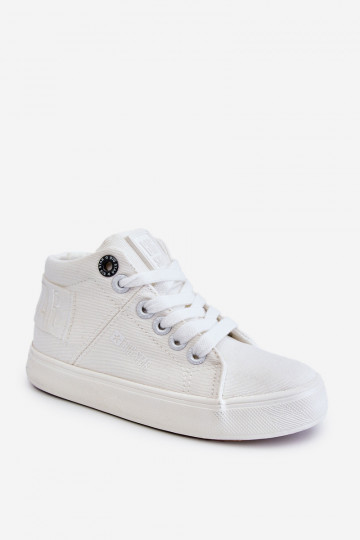 Klassische Freizeitschuhe für Kinder mit der Sohle Big Star LL374002 in Weiß