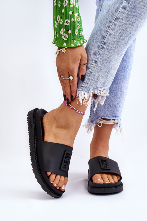 Hausschuhe Big Star LL274429 schwarz