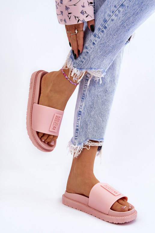 Hausschuhe Big Star LL274425 Hellrosa Farbton