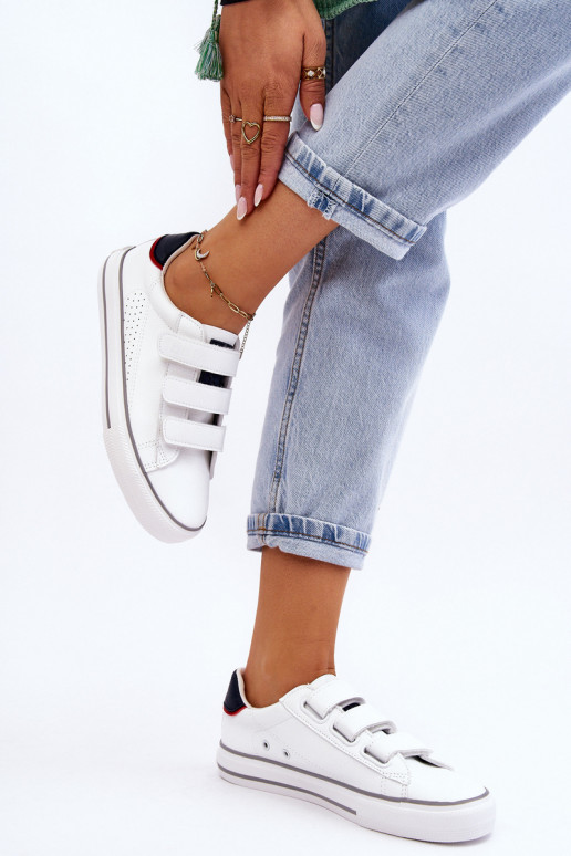 Turnschuhe mit Klebeverschlüssen Big Star LL274A207 weiße Farbe Turnschuhe mit Klebeverschlüssen Big Star LL274A207 weiße Farbe