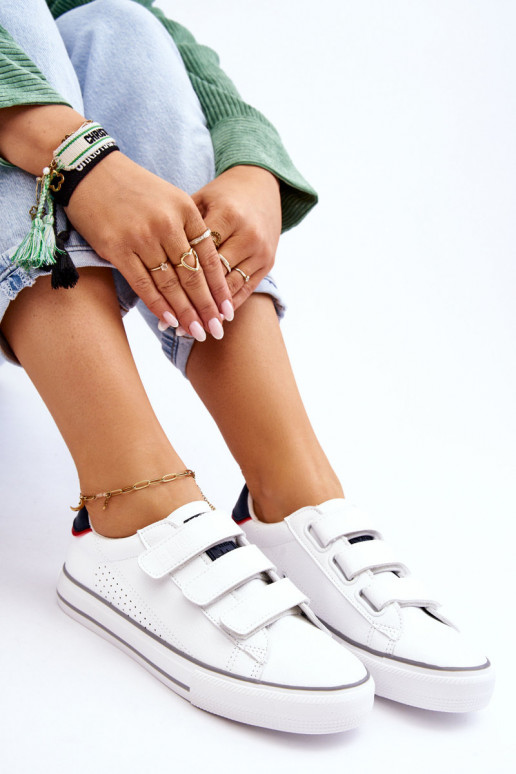 Turnschuhe mit Klebeverschlüssen Big Star LL274A207 weiße Farbe Turnschuhe mit Klebeverschlüssen Big Star LL274A207 weiße Farbe