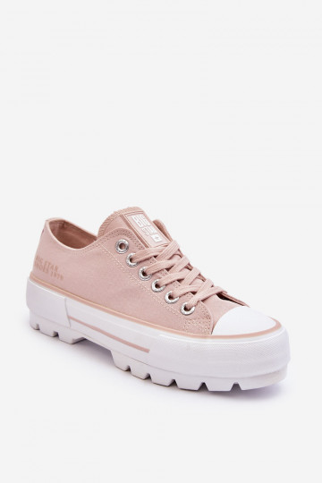 Freizeitschuhe mit Plateau Big Star LL274151 Nude