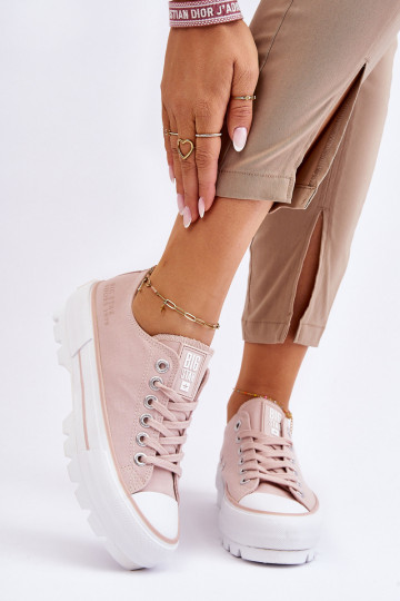 Freizeitschuhe mit Plateau Big Star LL274151 Nude 2