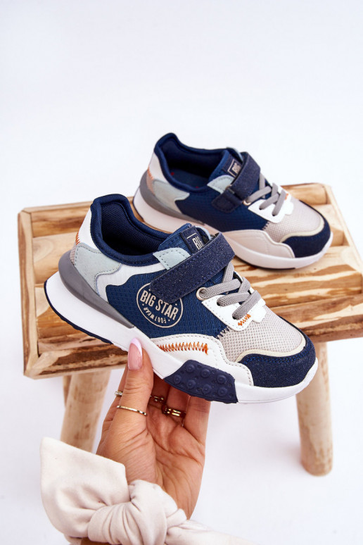 Kinder-Sneaker-Modell Schuhe Memory Foam System Big Star LL374225 dunkelblau