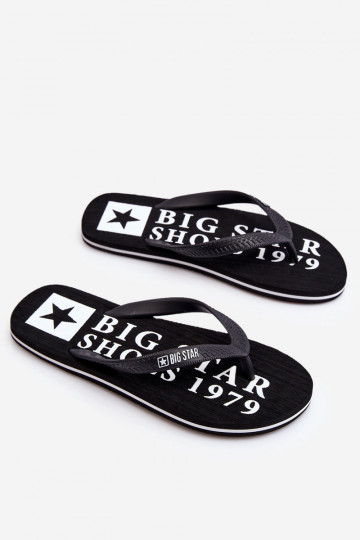Leichte Hausschuhe Big Star LL174444 schwarz 2