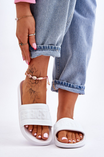 Modische Hausschuhe Big Star LL274A159 weiße Farbe 2