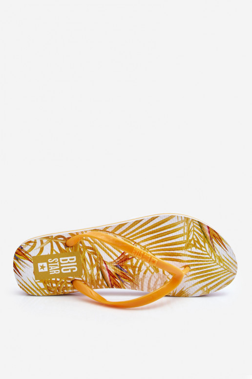 Modische Hausschuhe Big Star LL274819 gelb Modische Hausschuhe Big Star LL274819 gelb