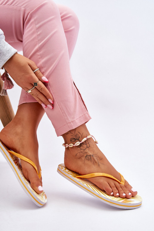 Modische Hausschuhe Big Star LL274819 gelb Modische Hausschuhe Big Star LL274819 gelb