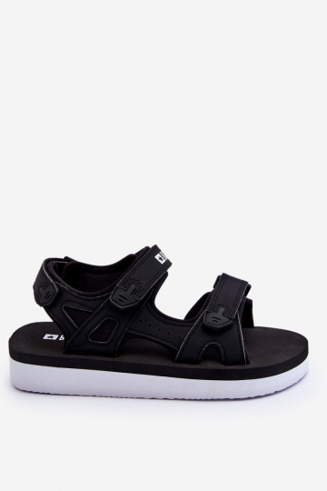 Sportliche Sandalen mit Plateau Big Star LL274789 in schwarzer Farbe