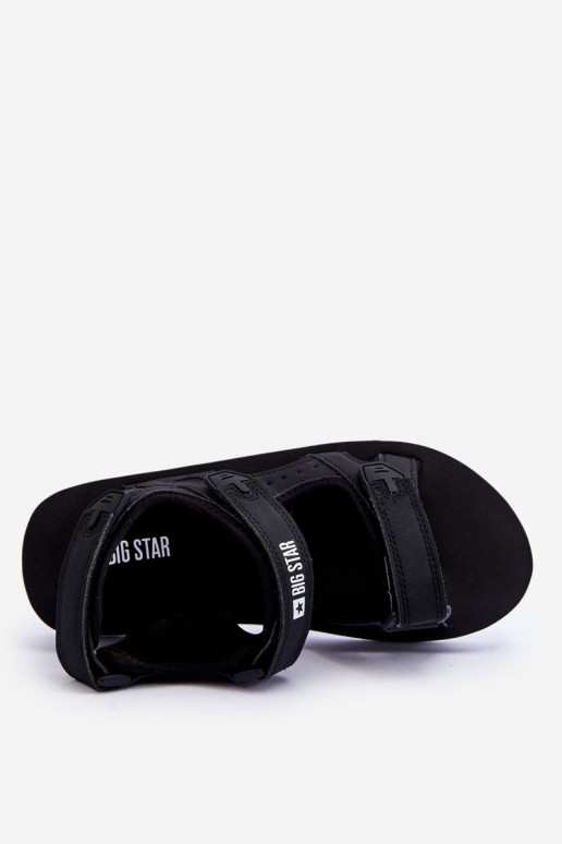 Sportliche Sandalen mit Plateau Big Star LL274789 in schwarzer Farbe Sportliche Sandalen mit Plateau Big Star LL274789 in schwarzer Farbe