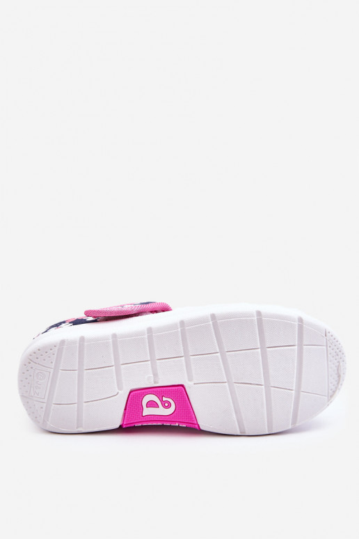 Kinderballerinas mit Blumenmuster in der blau-rosa Farbe Noah Kinderballerinas mit Blumenmuster in der blau-rosa Farbe Noah