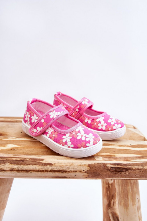 Kinderballerinas mit Blumenmuster in der Farbe Rosa Noah Kinderballerinas mit Blumenmuster in der Farbe Rosa Noah