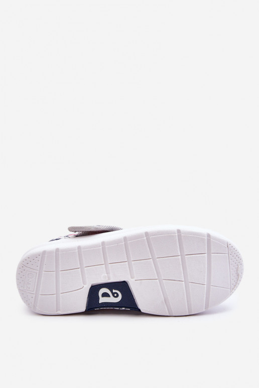 Kinderballerinas mit Blumenmuster in der blaugrauen Farbe Noah Kinderballerinas mit Blumenmuster in der blaugrauen Farbe Noah