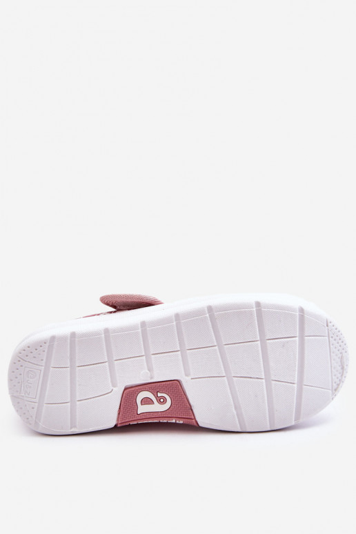 Kinderballerinas mit Klebeverschlüssen in der rosa Farbe Selah