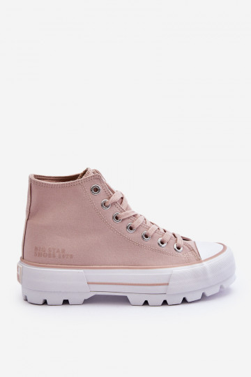 Freizeitschuhe mit Plateau Big Star LL274157 Nude