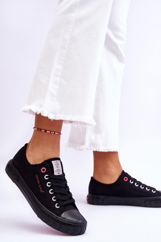 Klassisches Modell Damenschuhe Cross Jeans LL2R4051 schwarze Farbe Klassisches Modell Damenschuhe Cross Jeans LL2R4051 schwarze Farbe