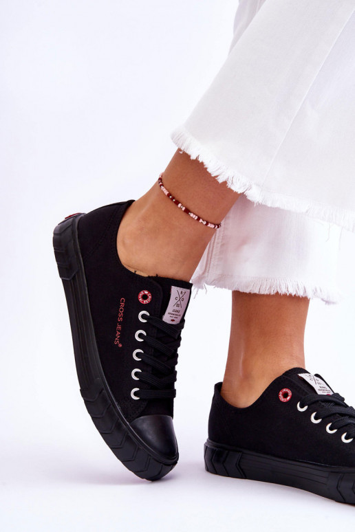 Klassisches Modell Damenschuhe Cross Jeans LL2R4051 schwarze Farbe Klassisches Modell Damenschuhe Cross Jeans LL2R4051 schwarze Farbe