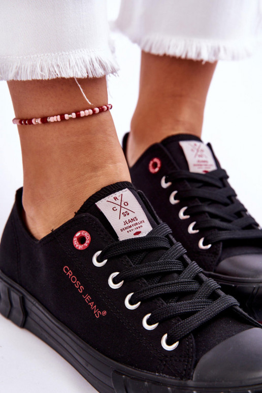Klassisches Modell Damenschuhe Cross Jeans LL2R4051 schwarze Farbe Klassisches Modell Damenschuhe Cross Jeans LL2R4051 schwarze Farbe