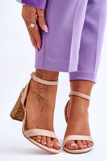 Wildledersandalen beige Selila