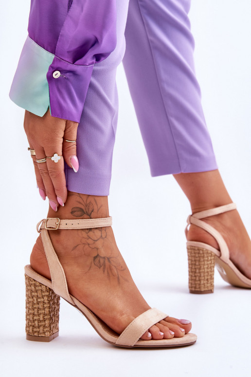 Wildledersandalen beige Selila