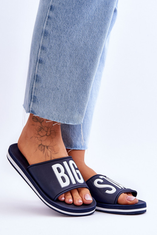 Klassisches Modell Hausschuhe Big Star JJ274A323 dunkelblau Klassisches Modell Hausschuhe Big Star JJ274A323 dunkelblau