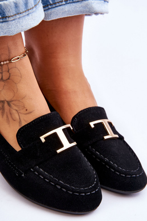 Klassische Slip-On-Mokassins in Schwarz von Carly Klassische Slip-On-Mokassins in Schwarz von Carly