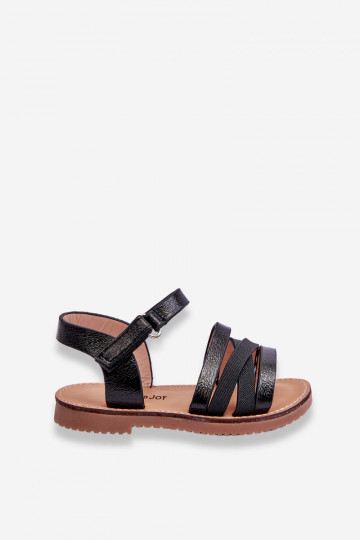 Sandalen für Kinder mit Riemen in der schwarzen Farbe Isla 2