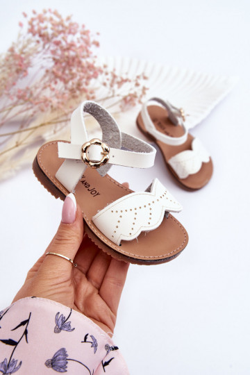 Kindersandalen in der Farbe Weiß Izzy