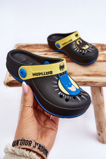 Kinderhausschuhe im Crocs-Stil Batman Grendene Kids JJ385005 schwarz