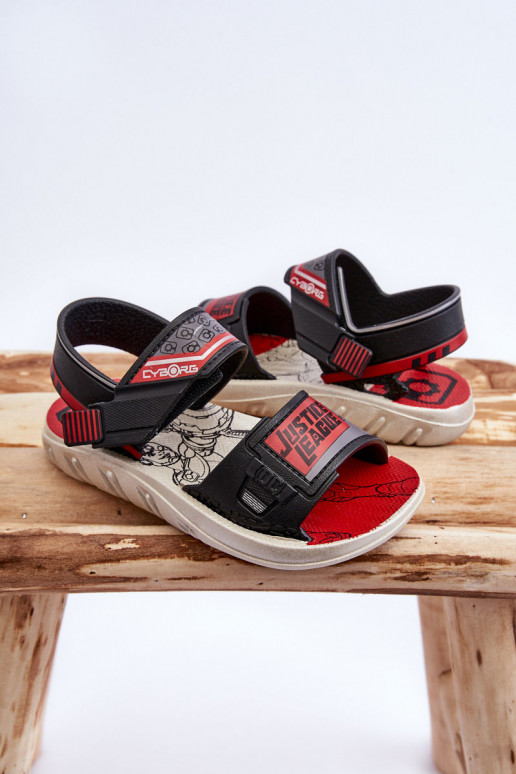 Kindersandalen Grendene Kids JJ385011 Schwarz und Rot Kindersandalen Grendene Kids JJ385011 Schwarz und Rot