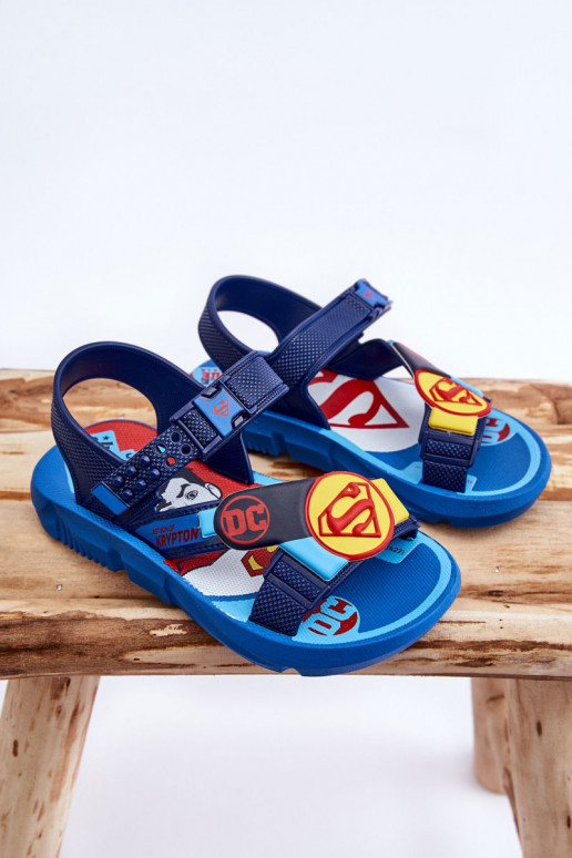 Kindersandalen Superman Grendene Kids JJ385050 blaue Farbe Kindersandalen Superman Grendene Kids JJ385050 blaue Farbe