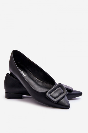 Klassisches Modell Ballerinas mit Ornamenten in der schwarzen Farbe Rivea 2