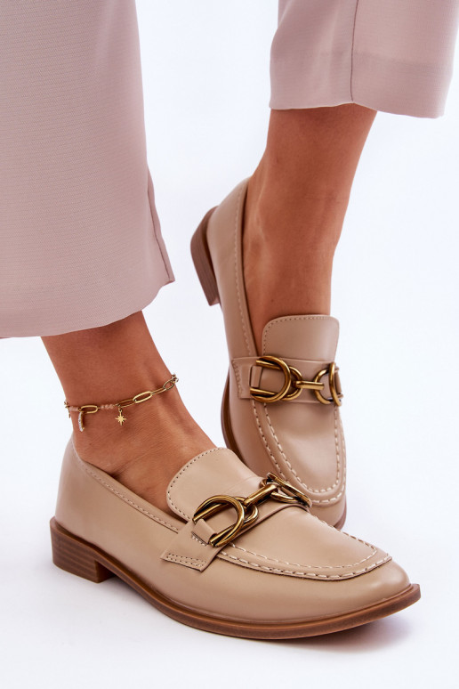 Klassisches Modell Damen-Mokassins Beige Lorien Klassisches Modell Damen-Mokassins Beige Lorien