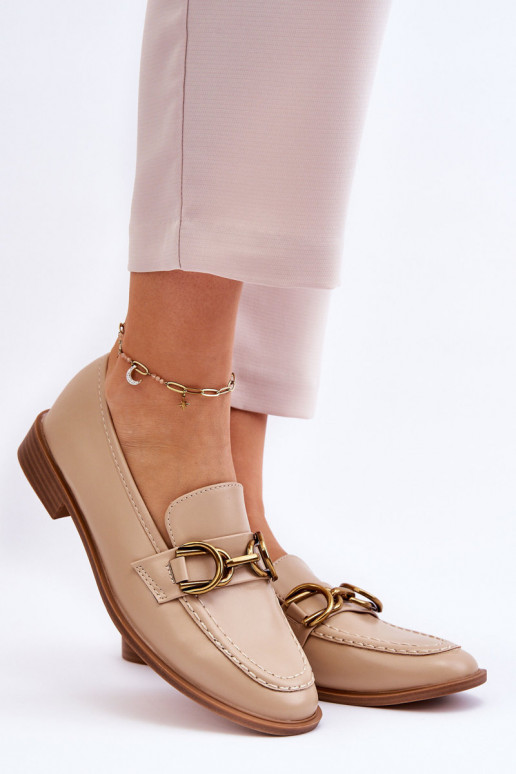 Klassisches Modell Damen-Mokassins Beige Lorien Klassisches Modell Damen-Mokassins Beige Lorien