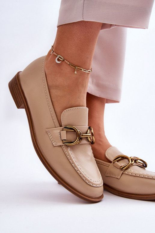 Klassisches Modell Damen-Mokassins Beige Lorien Klassisches Modell Damen-Mokassins Beige Lorien