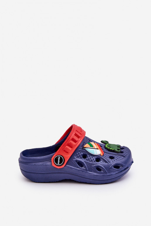 Leichte Hausschuhe für Kinder. Hausschuhe in dunkelblauer Farbe Sweets Leichte Hausschuhe für Kinder. Hausschuhe in dunkelblauer Farbe Sweets