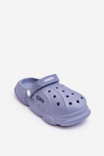 Kinderhausschuhe im Crocs-Stil in der Farbe Blau Cloudy