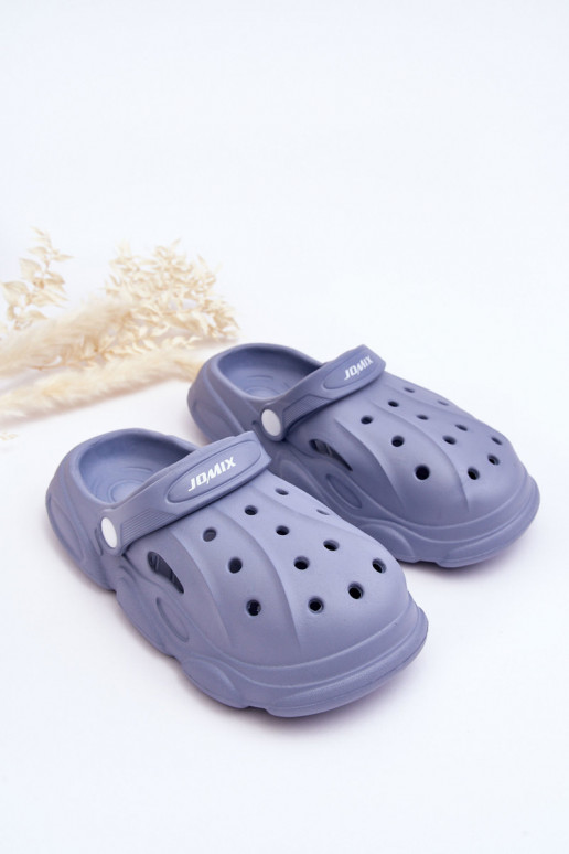 Kinderhausschuhe im Crocs-Stil in der Farbe Blau Cloudy Kinderhausschuhe im Crocs-Stil in der Farbe Blau Cloudy