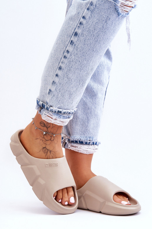 Leichte Hausschuhe Big Star LL274593 beige