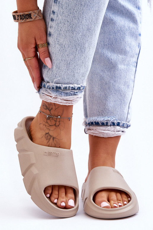 Leichte Hausschuhe Big Star LL274593 beige