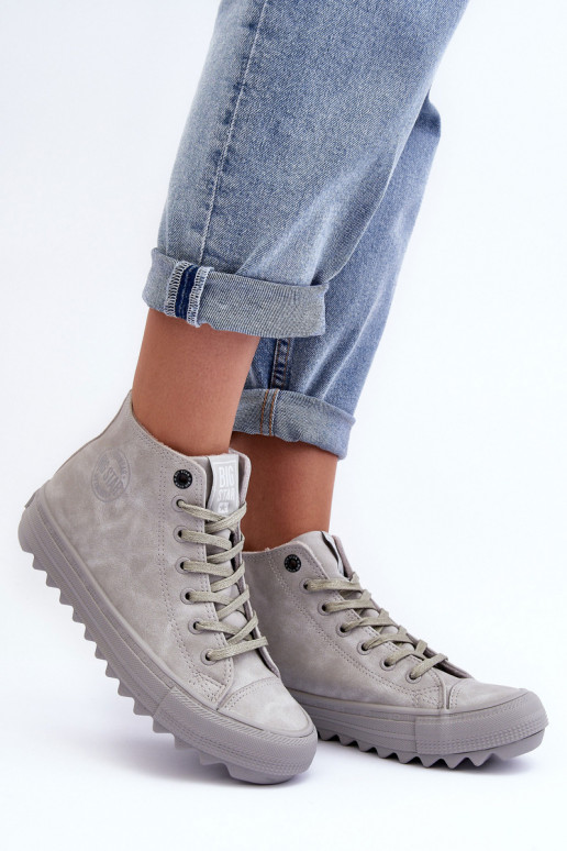 Freizeitschuhe Big Star Groß sich Zuarm laufen graue Farbe GG274070 Freizeitschuhe Big Star Groß sich Zuarm laufen graue Farbe GG274070