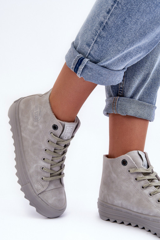 Freizeitschuhe Big Star Groß sich Zuarm laufen graue Farbe GG274070 Freizeitschuhe Big Star Groß sich Zuarm laufen graue Farbe GG274070