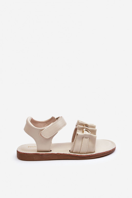 Kindersandalen mit Klebeverschlüssen beige Havana