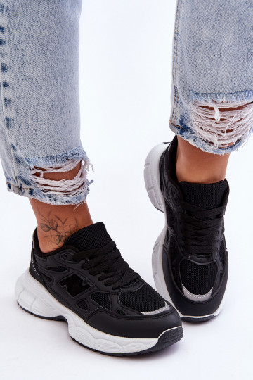 Sneakers mit Mesh in der Farbe Venedig in Schwarz 2